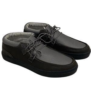 Muk Luks Men’s Park Ollie Grey Mesh & Leather Sneaker Loafer